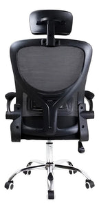 Kit 2 Cadeira De Escritório Giratória Preta Com Rodinhas Cor Preto